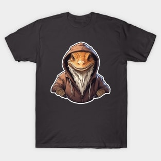 Cool Bearded dragon in casual clothing T-Shirt